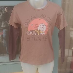 2/$20 Junk Food Charlie Brown Long Sleeved Tee